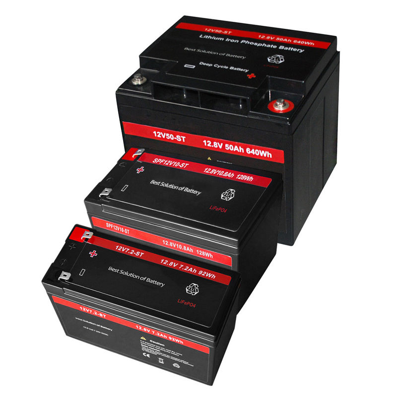 屋外用途のための 12v 50ah 7.5ah 10ah 640wh 充電式 Lifepo4 バッテリー