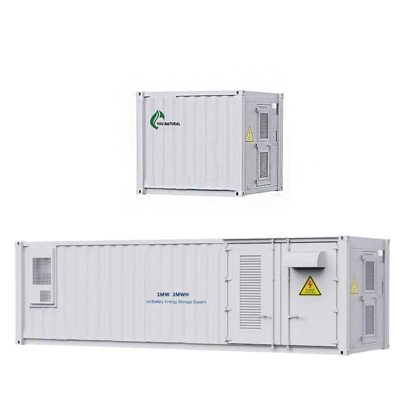 2MWH エネルギー貯蔵容器 1100kW 3870kWh バッテリー貯蔵容器 エネルギー貯蔵システム 40フィート