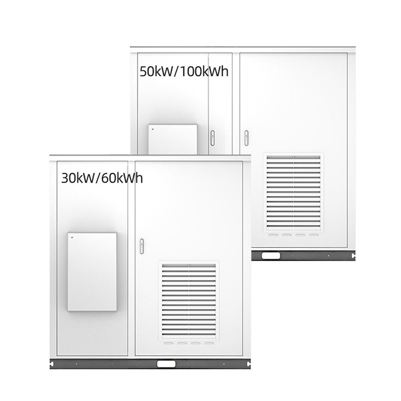 30kW 屋外キャビネット エネルギー貯蔵システム 100kWh 太陽エネルギー貯蔵キャビネット インバーター