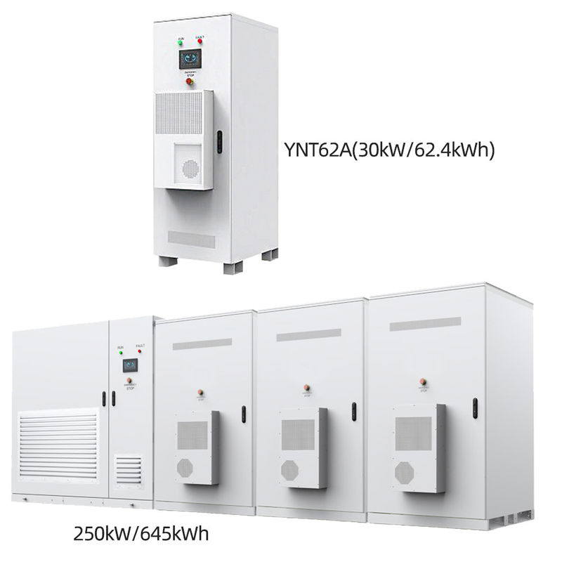 95% プリインストールされたエネルギー貯蔵庫 62kWh と 645kWh オン・グリッド・オフ・グリッド バッテリー貯蔵庫