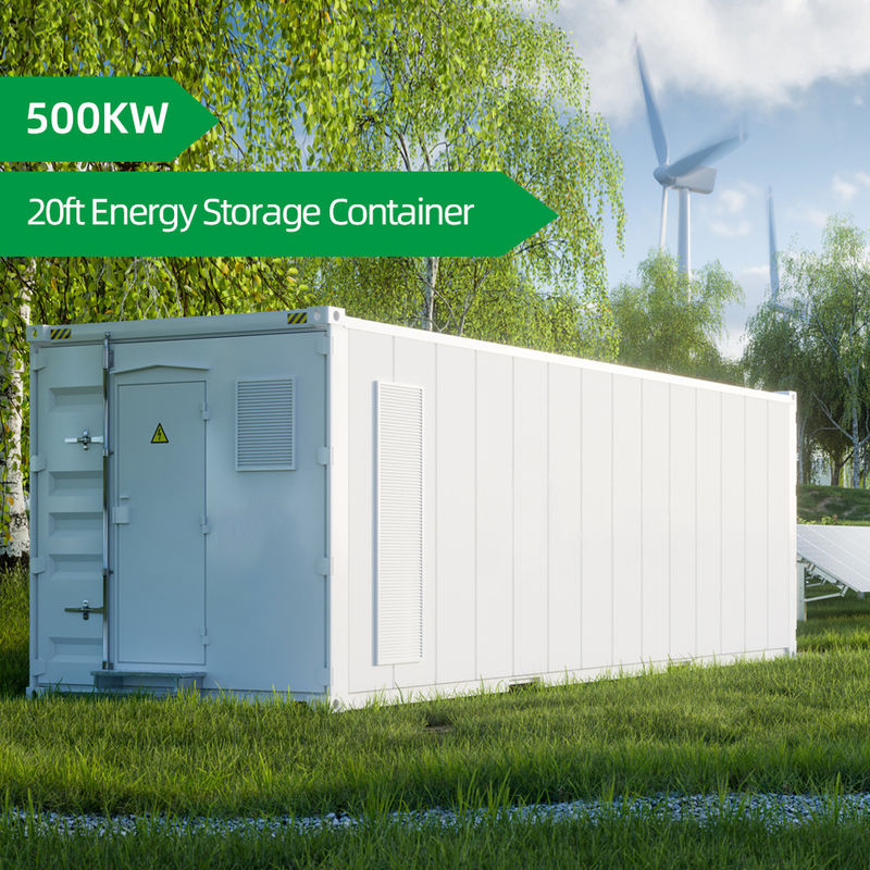 500KW バッテリー リチウムシステム コンテナ 20フィート 太陽光発電の貯蔵コンテナ 産業用