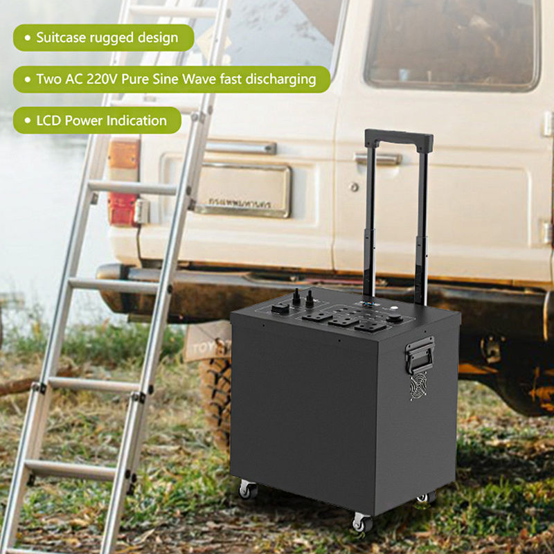 キャンピング用のポータブルソーラー発電機 2500Wh Lifepo4 ポータブル発電所