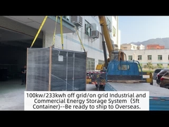100kW/233kwh 電力網外/電力網上 産業用・商業用エネルギー貯蔵システム ((5フィートコンテナ)